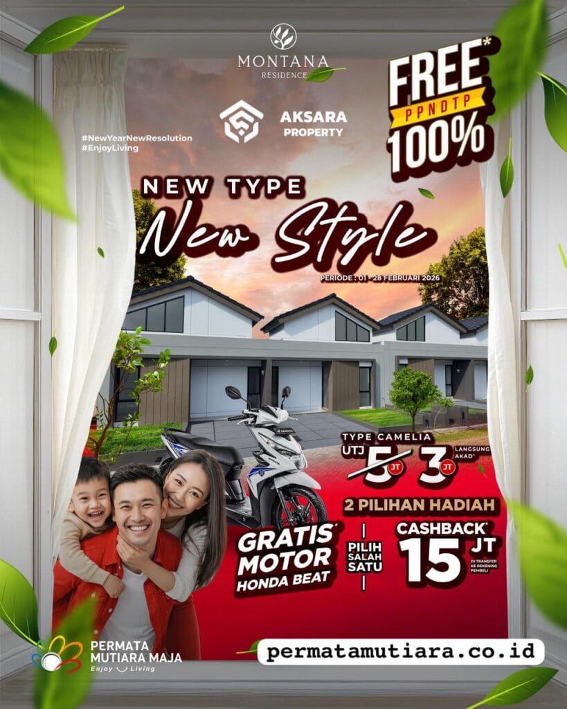 Promo New Style Rumah Type Camelia Februari 2026