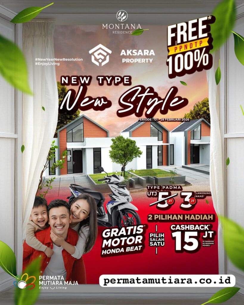 Promo New Style Rumah Type Padma Februari 2026